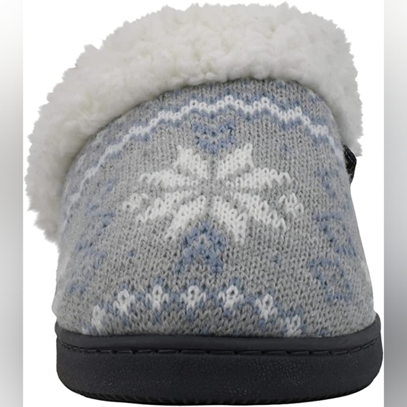Nwt Muk Luks Women's Knit Clog Slipper With Faux Fur Trim ♥️ Winter - Picture 2 of 4